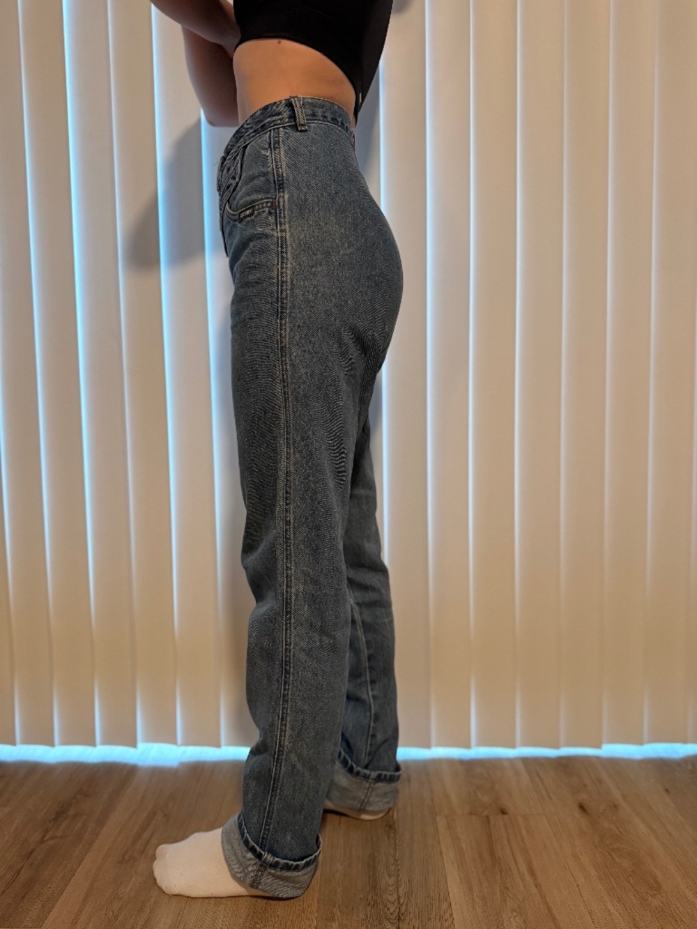 Vintage 80s Rocky Mountain High Waisted Jeans 100% cotton (Rockies) - Picture 7 of 11